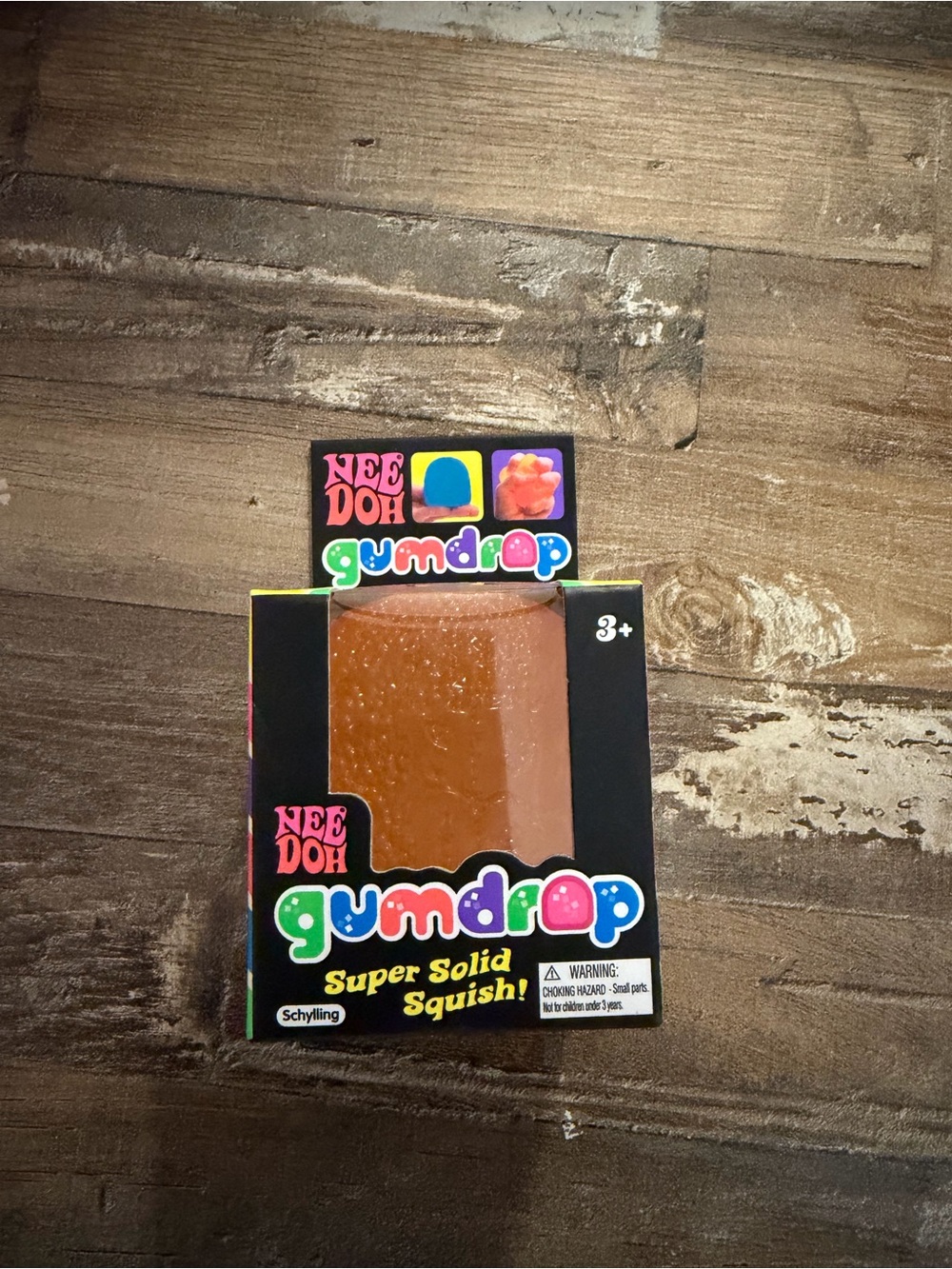RARE Needoh Gumdrop Super Solid Squish - Orange